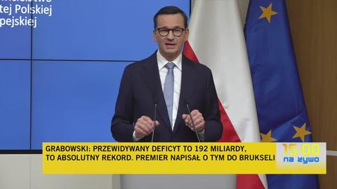 Premier Morawiecki o deficycie budżetowym na koniec 2023 roku