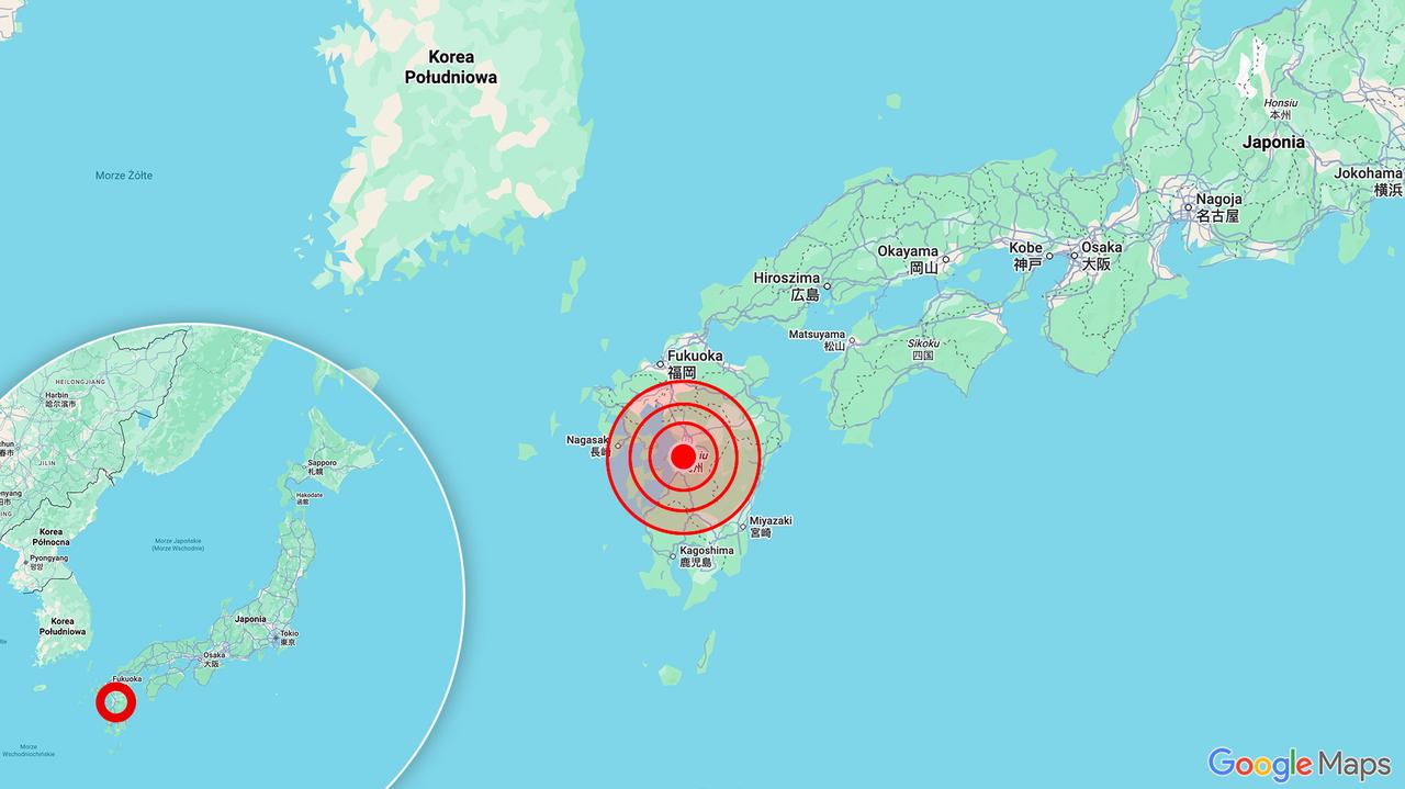 Trzęsienie ziemi w Japonii. Ostrzeżenie przed tsunami