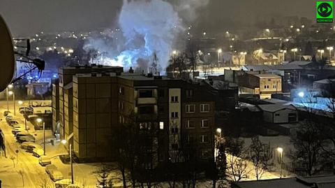 Dwie osoby ucierpiały w wybuchu na stacji paliw w Sosnowcu