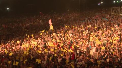 Gest solidarności z Ukrainą na Pol'and'Rock Festival