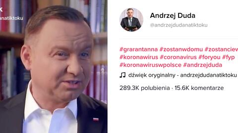 Film opublikowany przez prezydenta Andrzeja Dudę na platformie TikTok