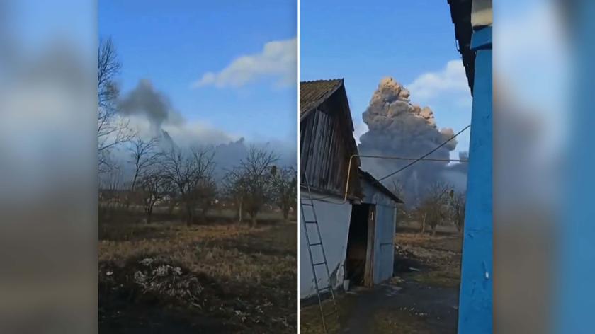 Wybuch w Mariupolu (wideo z 1.03.2022)