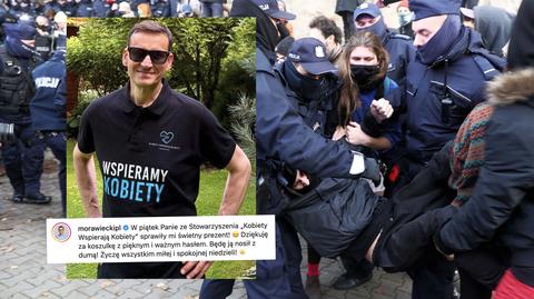 morawiecki protesty sklej