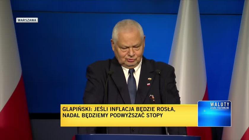 Glapiński: zrezygnowaliśmy z podniesienia jej o 75 punktów bazowych (wypowiedź z 8 lipca 2022)