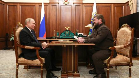 Władimir Putin i Ramzan Kadyrow (materiał z września 2023 r.)