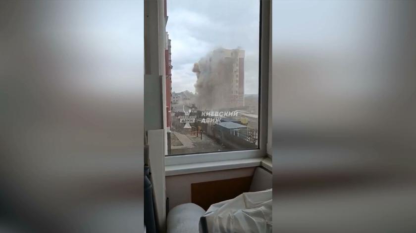 Wybuchy w bloku mieszkalnym w mieście Irpień w obwodzie kijowskim