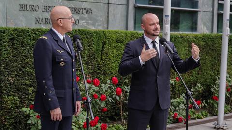 Szef BBN Jacek Siewiera spotkał się z szefem dowództwa NATO do spraw transformacji generałem Philippem Lavignem