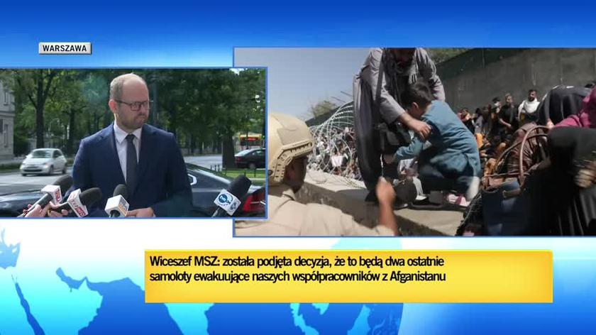 Wiceszef MSZ Marcin Przydacz o ewakuacji tłumacza polskiego wojska z Afganistanu