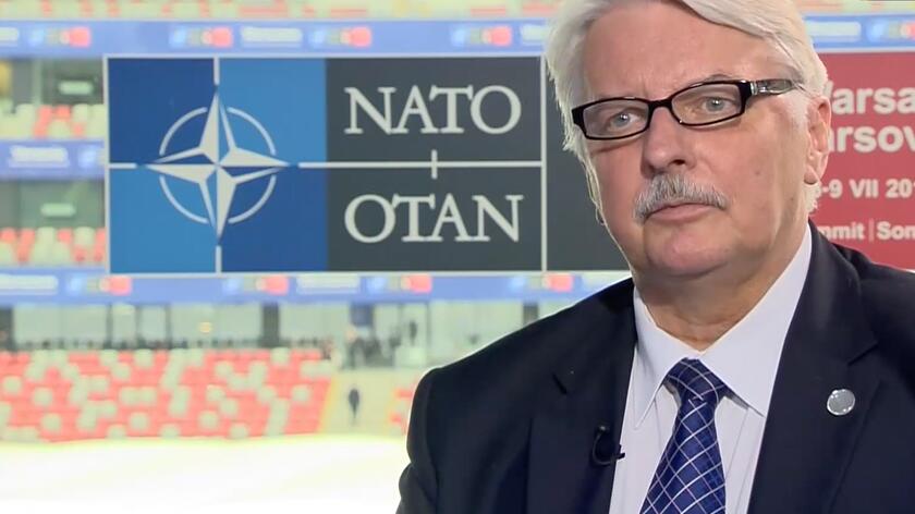 Wywiad z Witoldem Waszczykowskim podczas szczytu NATO w Warszawie