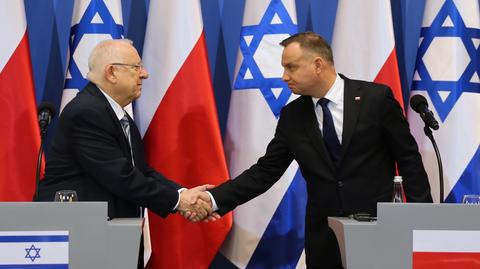 Prezydent Izraela do Andrzeja Dudy: zapraszam pana na wizytę w Jerozolimie 