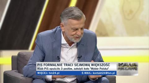 Zybertowicz o odejściu posłów z klubu PiS: wartości, interesy i osobiste urazy