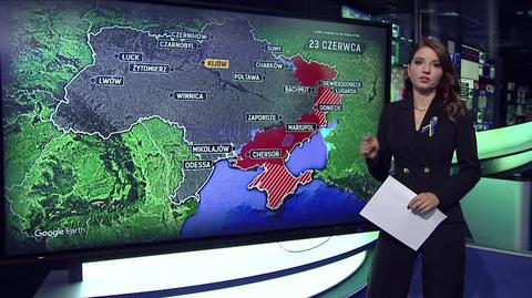 Rosyjska agresja na Ukrainę - stan na 23 czerwca