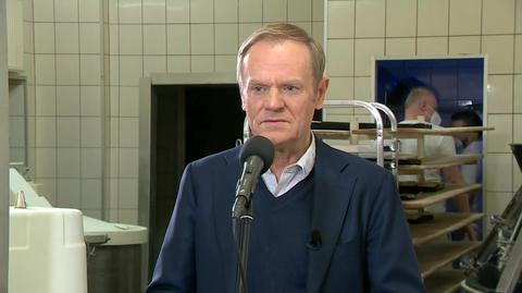 Donald Tusk odwiedził piekarnię w Kościanie