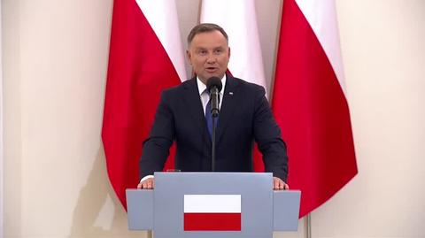 Prezydent Andrzej Duda o sytuacji na granicy z Białorusią