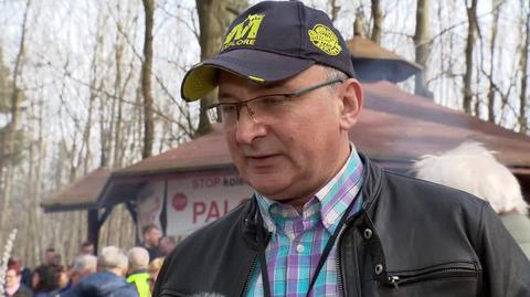 Piotr Flajszok, miejscowy działacz społeczny ze Szczejkowic o proteście przeciwko budowie CPK