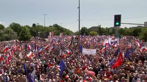 Marsz w rocznicę częściowo wolnych wyborów