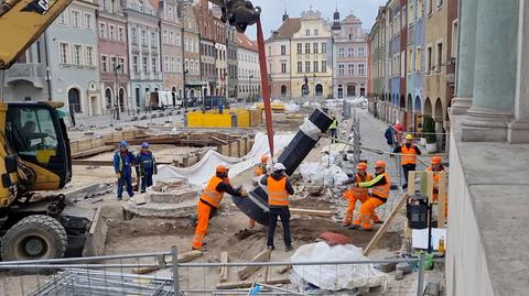 Poznań: Ze Starego Rynku zdemontowano Pręgierz