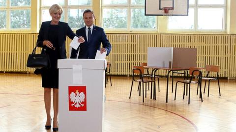 Prezydent Andrzej Duda głosował w Krakowie