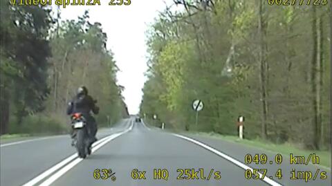 Motocyklista uciekał przed policją na Dolnym Śląsku