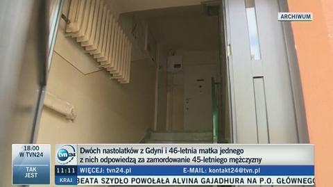 Gdynia: Morderstwo 48-latka. Przed sądem konkubina, jej syn i koledzy