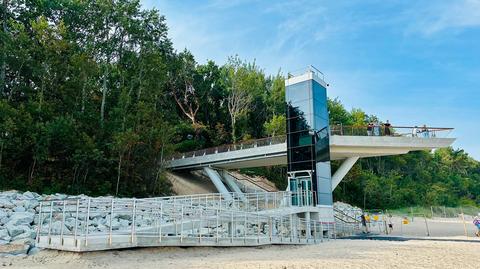 Nowe zejście na plażę w Pobierowie