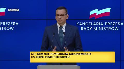 Premier Morawiecki o rosnącej liczbie zakażeń koronawirusem