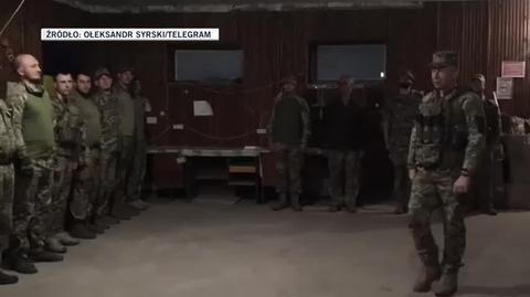 Generał Syrski odwiedził obrońców w Bachmucie 