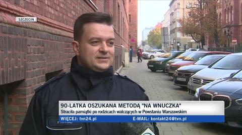 Oficer prasowy szczecińskiej komendy o oszustach wyłudzających metodą "na wnuczka"