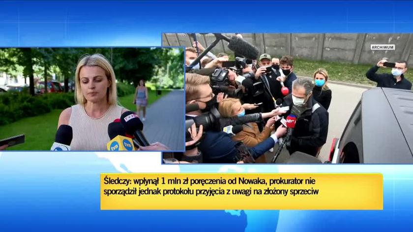Pełnomocniczka Sławomira Nowaka o nieprzyjęciu poręczenia majątkowego przez prokuratura 