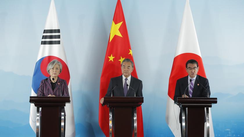 Pierwsze od trzech lat spotkanie ministrów spraw zagranicznych Chin, Japonii i Korei Południowej