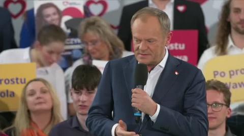 Tusk: Rafał, dziękuję ci. Warszawa dzięki tobie jest lepsza. Polska dzięki tobie jest lepsza