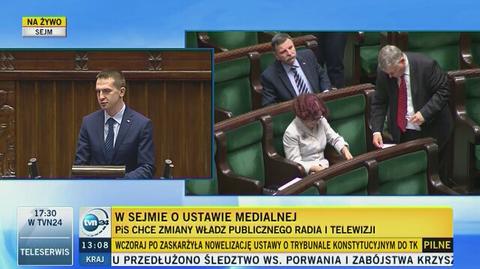 Sejm debatuje nad ustawą medialną