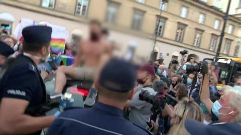 Szef policji tłumaczy działania funkcjonariuszy podczas protestu