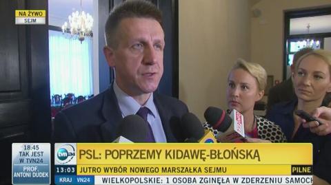 Bury: PSL poprze Kidawę-Błońską