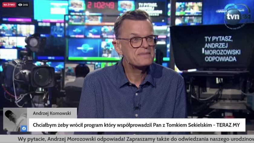 Morozowski o współpracy z Sekielskim: może jeszcze nam się kiedyś uda zrobić razem program