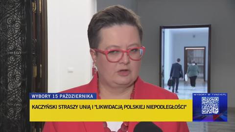 Lubnauer: Kaczyński zohydza Unię Europejską, by wyprowadzić z niej Polskę