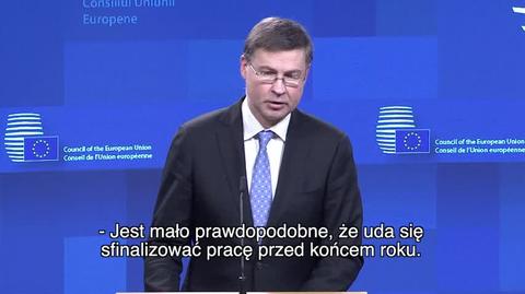Valdis Dombrovskis o zatwierdzeniu KPO do końca 2021 roku