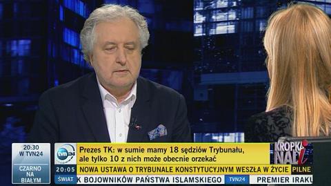 Prof. Rzepliński: Nic do tego panu Zbyszkowi kto przyjeżdża do Trybunału i gdzie Trybunał wyjeżdża 