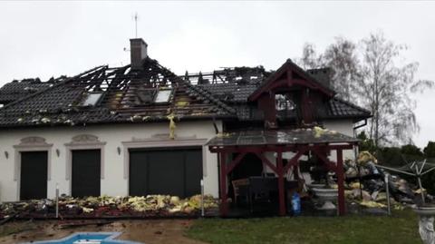 Kobieta zginęła w nocnym pożarze domu jednorodzinnego w Rybniku