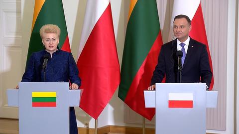 Grybauskaite: łączy nas stanowisko dotyczące Nord Stream 2