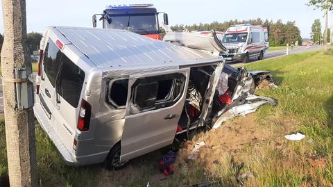 Wypadek na drodze krajowej nr 6 w Lęborku