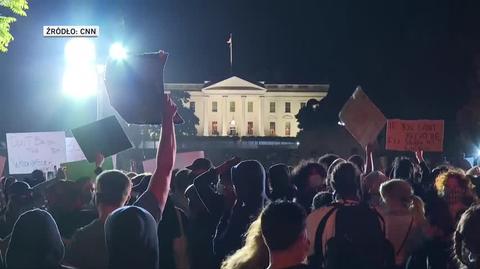 Nocny protest pod Białym Domem