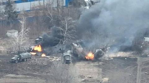 Rosyjskie pojazdy zniszczone przez Ukraińców, zdjęcia z 7 marca