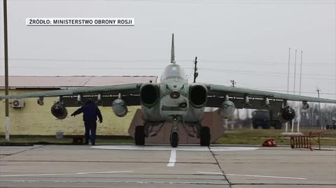 Rosyjskie Su-25 biorą udział w inwazji zbrojnej na Ukrainę 