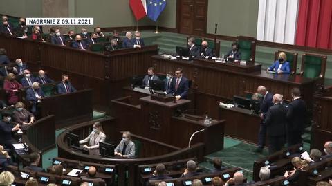 Mateusz Morawiecki o nieobecności Jarosława Kaczyńskiego na nadzwyczajnym posiedzeniu Sejmu 