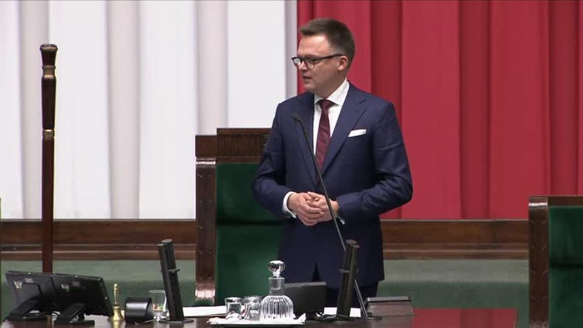 Hołownia: z gabinetu marszałka Sejmu z hukiem wyjedzie zamrażarka, znikną barierki