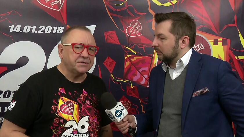 Cała rozmowa z Jerzym Owsiakiem w TVN24