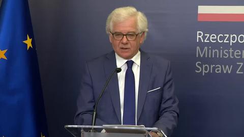 Czaputowicz: Unia Europejska musi podjąć działania na rzecz wstrzymania rozwiązań siłowych