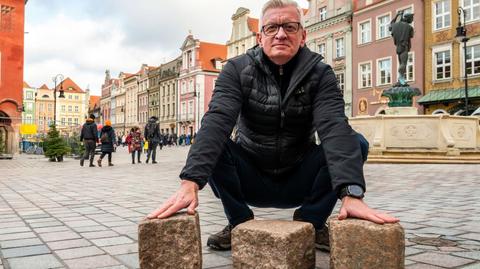 WOŚP 2024. Poznaj poznańskie koziołki, wylicytuj kostkę brukową ze Starego Rynku