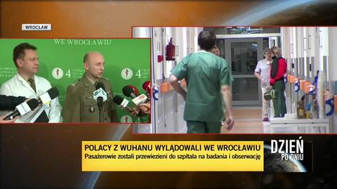 Ewakuowani Polacy przewiezieni do wrocławskiego szpitala 